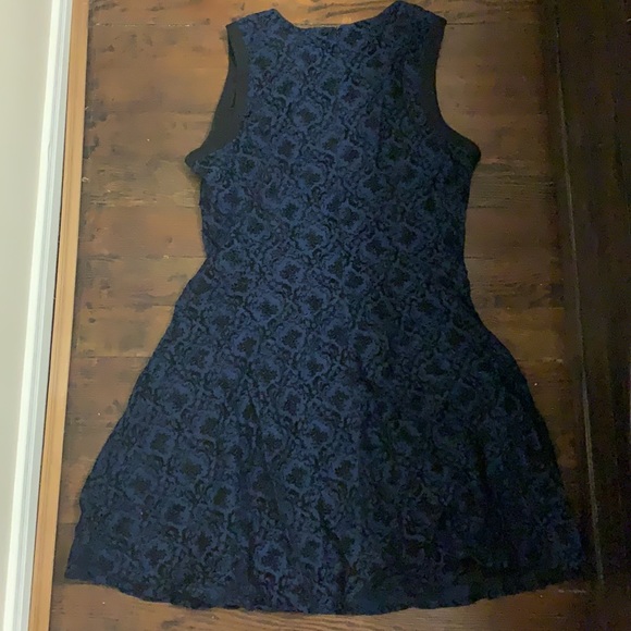 Fit and flare navy blue/black dress - Picture 4 of 4